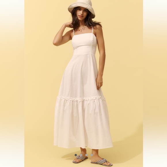 Anthropologie Dresses & Skirts - NWT WeWoreWhat Sleeveless Ruffle A-Line Midi Dress